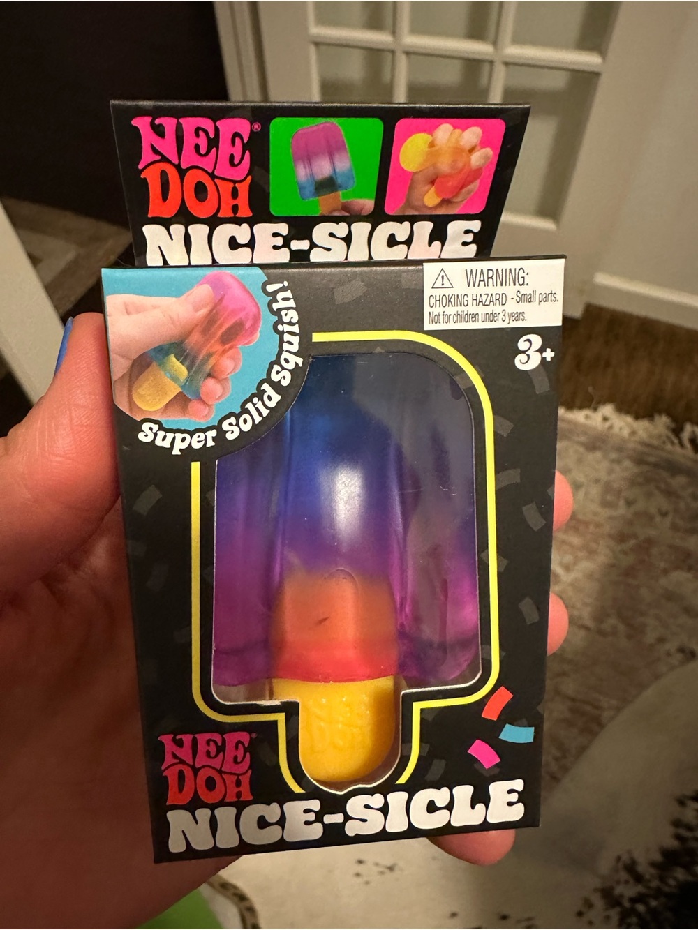 NeeDoh Nice-Sicle Blue Purple Pink Popsicle Squishy – NEW IN BOX